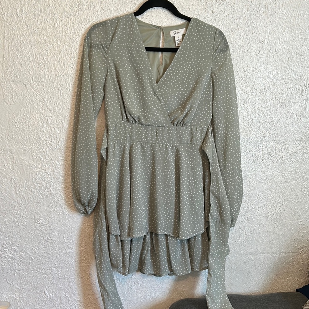 Jade color dress